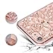 Iphone 7 Case, Clear Crystal Sparkle 3D Diamond-shaped Design Flexible TPU Protective Case Slim fit Apple Iphone 7 (4.7 Inch) (Rose Gold)