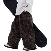 SNOWVERB Loose Fit Snowboard Insulateds Ski Snow Pants for Mens and Womens | Baggy Fit &amp; Relaxed Comfort, Warm &amp; Lightweight Comfort, Waterproof &amp; Windproof Protection, Stylish Design &amp; Adjustable Waist