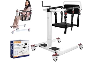 LCDOCTOR Patient Lift Transfer Chair, Wheelchair to Car Transfer Devices, Shower Lift Aids for Elderly Lightweight Foldable with Cushion - Patient Transfer with Padded backrest