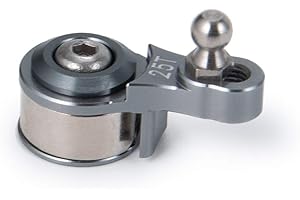 QUE-T Aluminum Alloy 25T Steering Servo Arm Horn for 1/10 RC TRX-4 Crawler Car Upgrade (Titanium)