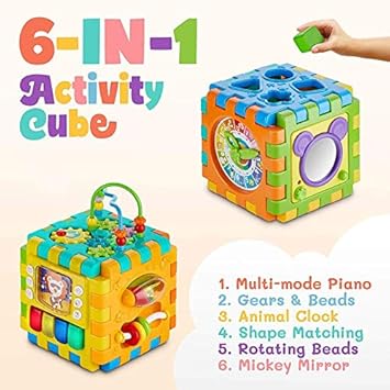 play and learn activity cube