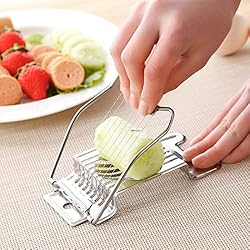Stainless Egg Slicer for Hard Boiled Eggs,Aluminum