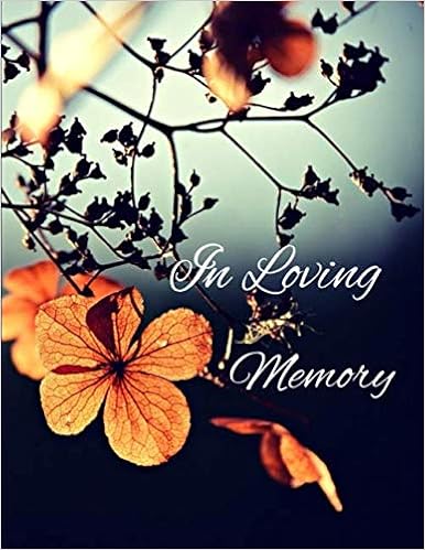 Amazon In Loving Memory Tree Branch With Burn Orange Flowers Guest Book For Your Memorial Celebration Of Life Or Funeral Avalon Co Imagine Books
