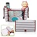 AUOPLUS Universal Baby Stroller Stroller Organizer Diaper Bag with Cup Holders, Shoulder Strap and Diaper Changing Pad