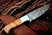 DKC Knives (20 5/18) DKC-511 Trail Blazer Fixed Blade Damascus Steel Hunting Knife Olive Wood Burl Handle 9