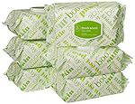 Amazon Elements Baby Wipes, Fresh Scent, 480 Count, Flip-Top Packs