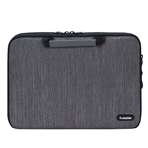 iCozzier 13-13.3 Inch Handle Electronic accessories Strap Laptop Sleeve Case Bag Protective Bag for 13" Macbook Air/Macbook Pro / Pro Retina Sleeve - Dark Gray