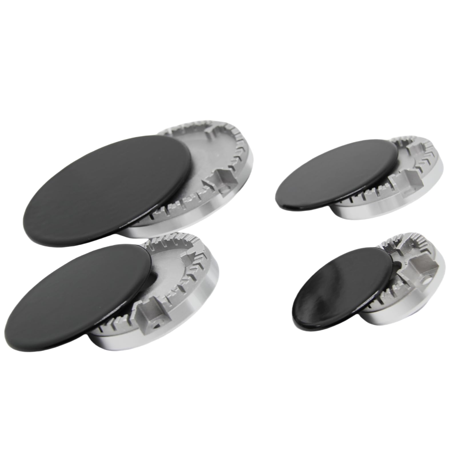 Photo 1 of YYSG 8PCS Gas Stove Burner Caps Set Comaptible for SABAF Stove Handles Lid Kit Metal Stove knob Cooker Hat Set Gas Stove Burner Replacement Caps Stove Top Cover Burner Head Parts