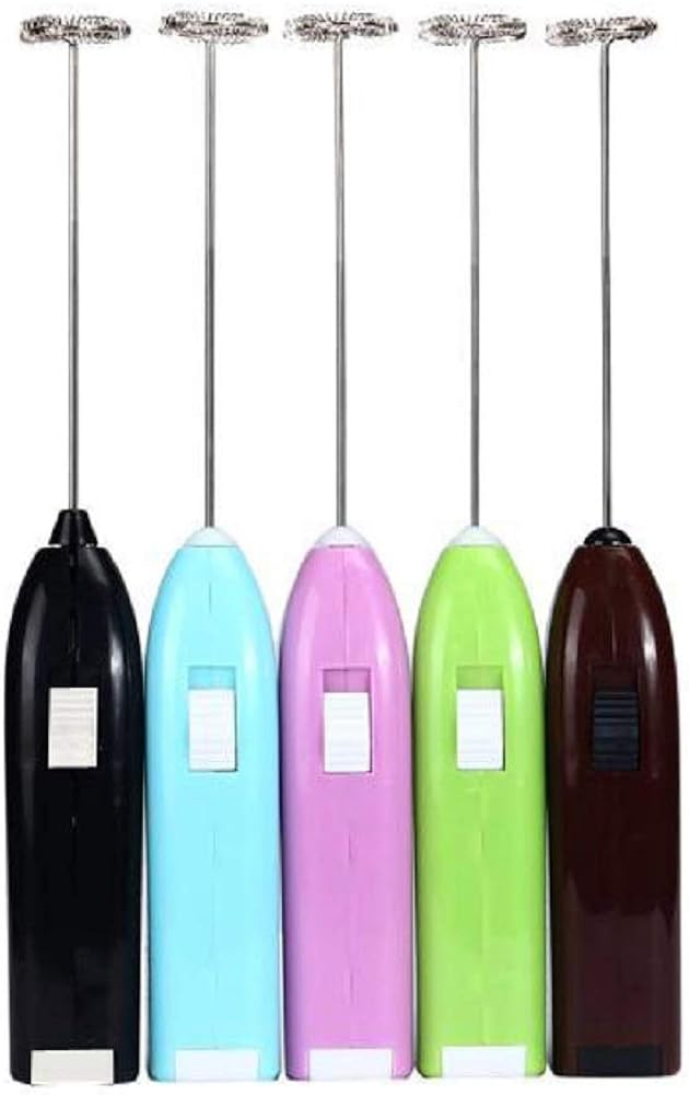 Electric Milk Frother Handheld Egg Beater Stainless Steel Whisk Kitchen Tools Mini Drink Mixer Stirrer Blender