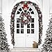 Valery Madelyn Pre-Lit 6 Feet Luxury Red Gold Christmas Garland with Shatterproof Ball Ornaments, Ribbon and Artificial Simulation Flower, Battery Operated 20 LED Lights