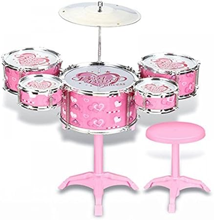 childrens pink drum kit