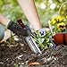 Oakridge Garden Hori Hori Knife Tools | Japanese Style Stainless Steel Gardening Knife with Handguard | Serrated Edge and Whetstone A Perfect Hand Weeding Tool
