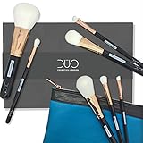 Makeup Brush Set with Case By Düo - Premium Makeup Brush Set