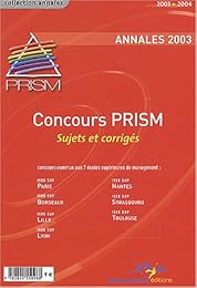 Annales PRISM, concours 2003