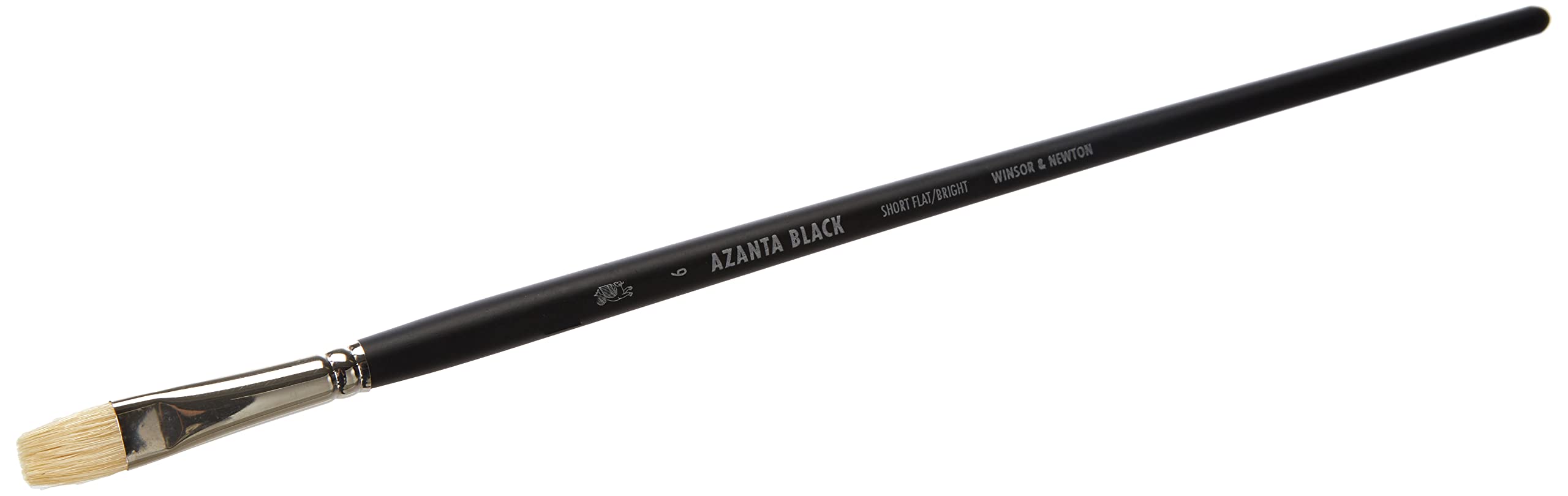 Winsor & Newton Azanta Black Brush for Oil and Acrylic Painting, Wood, Transparent, Flach - 12mm Nr. 6