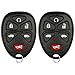 KeylessOption Key Fob Replacement for 2005 2006 2007 2008 2009 2010 2011 Buick Terraza Chevrolet Chevy HHR Uplander Pontiac Montana Saturn Relay Remote, 6-Button 15114376, Locksmith Required (2-Pack)
