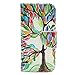 iPhone 6S Plus Case, iPhone 6 Plus Case, JanCalm [Kickstand] Pattern Premium PU Leather Wallet [Card/Cash Slots] Flip Case Cover for  iPhone 6/6S Plus + Crystal Pen (Beautiful Tree)