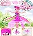 Magically Flying Fairy Doll - Best Gift for 6 Year Old Girl Kids Toy - Infrared Induction and Remote Control Toys - Birthday Present for 3-4-5-7-8-9 Ages Children(Random Little Gift - 4 Spare Wings)