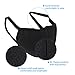 Shappy Anti Dust Cotton Face Mouth Masks with Active Carbon Cover Washable for Men/Woman Outdoor Sport Activity, Black, 5 Piece