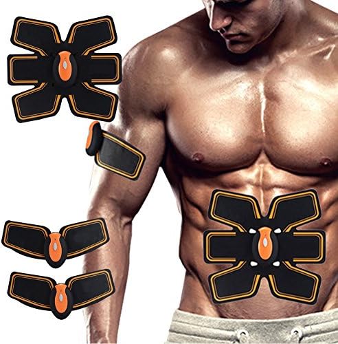 Jingfude ABS EMS Trainer Abdominal Muscle Toner Body Toning Fitness Gear Fit Training Weight Muscle Training Belt Toning Gym Workout Machine, Smart Home Apparatus for Men & Women