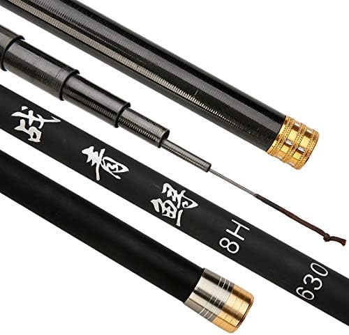 Fepelasi Portable Telescopic Super Hard Ultralight Fishing Pole for Pond Travel Surf Saltwater Freshwater Bass Boat Fishing (Size : 9M)