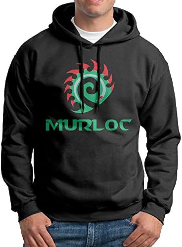 WORLD OF WARCRAFT Murloc Fashion Man's Hooded Sweatshirt Black