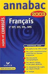 Français, 1re technologiques, STT, STI, STL, SMS