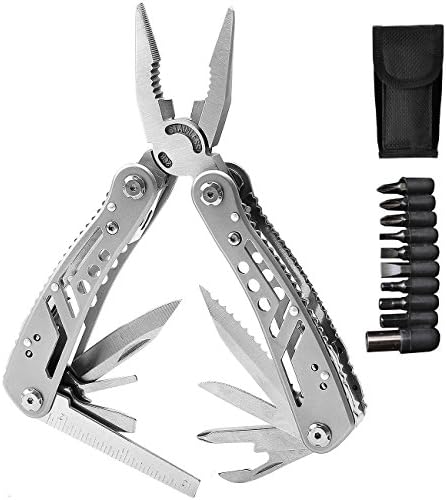 Multitool 22-in-1 Pocket Multi Tool Plier Knife Kit Heavy Duty Stainless Steel Multi-purpose Tool for Hunting Hiking Camping Outdoor Survival