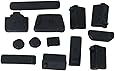 Protective Ports Cover Set Silicone Anti-Dust Plug Stopper for Laptop Notebook - Black