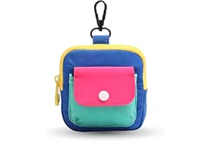 mini Backpack - Mini Backpack Keychain for Women – Cute Makeup Bag with Key Ring, Multi-Color Zipper Pouch for Lipstick, Card