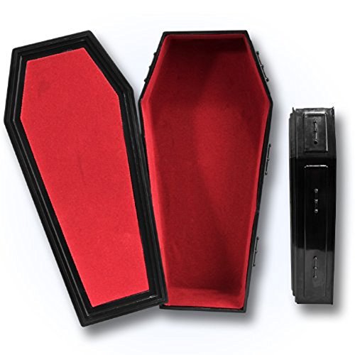Black Plastic Toy Coffin for WWE Wrestling Action Figures