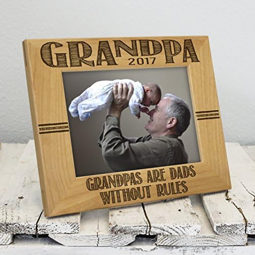Grandpa Picture Frame - Grandpas Are Dads Without Rules - Fathers Day Gifts - Grandpa Gifts - Grandpa Frame (4x6 Photo)