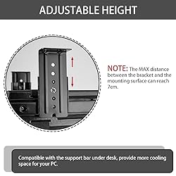 FEYRUN Under Desk Slide Out PC Mount with