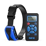 Colpet Dog Training Collar, Rechargeable and Waterproof Remote Controlled Collar With Beep/Vibration Electric E-Collar for All Size Dogs