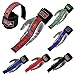 Weight Lifting Bar Straps With Wrist Support Wraps In Various Colours (Black/Red)