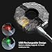 LED Bike Taillight, USB Rechargeable, 3 Colors 6 Modes, IPX6 Waterproof, Bicycle Rear Light Accessories Fit on Any Bikes, Helmets and Backpacks for Cycling Safety (Bike Wheel Light)
