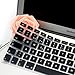 HRH Spanish Silicone Keyboard Cover Skin for MacBook Air 13,for MacBook Pro 13/15/17 (with or w/Out Retina Display, 2015 or Older Version),for iMac Older EU Layout Keyboard Protector-Black