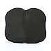 Kingta Seat Cushion Lumbar Support Pillow -Butterfly Shape New Design 3D Breathable Mesh Cover-Memory Foam Luxury Back Support and Sciatica Relief,Best for Office,Home and Car(Black)