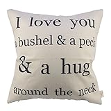 HOSL P29 Cotton Linen Cushion Cover Throw Pillow Case 