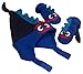 N'Ice Caps Boys 2 Ply MIcro Fleece Dino Design Hat And Mitten Set (Toddler 18-36 Months, Navy/Royal/Neon Blue)