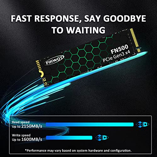 Fikwot FN500 1TB NVMe SSD 3D NAND 1.3 PCIe Gen3 x 4 M.2 2280 Internal