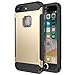 Trianium iPhone 8 Plus Case [Duranium Series] Rugged Holster Heavy Duty Protective Cover w/Built-in Screen Protector for Apple iPhone 8 Plus Phone Belt Clip Kickstand [Full Body Protection]- Gold