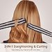 Hair Straightener & Curler 2 in 1 Tourmaline Ceramic Flat Iron for Healthy Hair Styling Fast Heating-up with Adjustable Temp Dual Voltage Hair Styling Tool Hair Curlerthumb 2