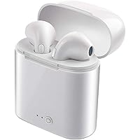 VISHIKHA i7s TWS Wireless Bluetooth Earphone, Twins,Headset, with Charging Box. inbuilt Rechargeable Battery and Calling Functions (White)