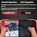 AMOVO iPhone 7 Plus Screen Protector, iPhone 7 Plus Tempered Glass Screen Protector 3D Curved Carbon Fiber Screen Protector for iPhone 7 Plus (red)