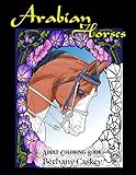 Arabian Horses Adult Coloring Book by 