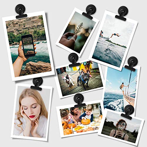 Wukong Strong Refrigerator Magnet Hook Clips with Neodymium Magnet, Magnetic Memo Note Clip Metal Clip Fridge Magnets Kitchen Magnets Calendar Magnets for Kitchen Office School Home Use, 12 Piece - Thumbnail 5