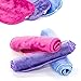 Nugilla Makeup Remover Cloth/Reusable Microfiber Cleansing Towel – Suitable for All Skin Types，Wipe Away Dirt, Oil and Cosmetics - Multiple Colours - 3 Pcs