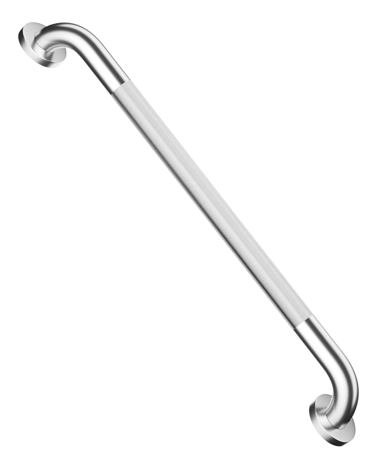 Photo 1 of 24 Inch Anti Slip Shower Grab Bar, Munzong Stainless Steel Bathroom Grab Bar, Satin Brushed Nickel Knurled Bathroom Balance Bar,Safety Hand Rail Support Handicap Elderly Senior Assist Bath Handle