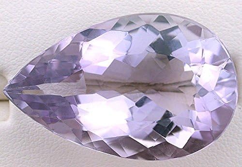 49.75 Carat Bright Rose De France Brazilian Amethyst Pear Gem Stone Gemstone Faceted Natural